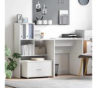 Computer Office Desk Table Workstation Home Storage Cupboard Cabinet w/ Shelves