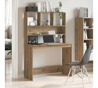 vidaXL Desk with Shelves Artisan Oak 102x45x148 cm Engineered Wood