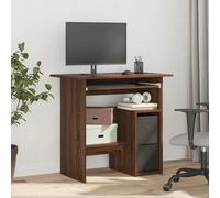 Desk Brown Oak 80x45x74cm Engineered Wood GF0