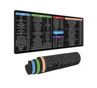 Computer Office Power Point Excel Word Short Cut Shortcuts Keys Gaming Keyboard Mouse Pad Mousepad Huge Extended XL Stitched Edge Rubber Sole for Home Office(31.5"X 11.8")