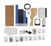 Computer Open Case Bracket, Vertical Aluminum DIY Frame, Excellent Heat Dissipation Open Chassis, ATX MATX ITX Motherboard Compatible Bare Frame with Accessories for PC Builders (Blue Black)