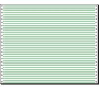 Computer Paper 12 Inches x 375 MM, with Green Reading Strips, 1 Part, 60 g, 2000 Sheets