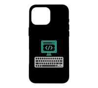 Computer PC Terminal Code Programmer Joke Coding Hacker Meme Case for iPhone 16 Pro Max