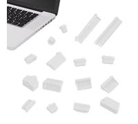 Computer Port Dust Covers - Usb C Dust Plug, Audio Jack Stopper, Anti Dust Laptop Cap | 16pcs Soft Silicone Port Covers Set, Computer Dust Blocker Accessory Kit Desktop Laptop Cleaning