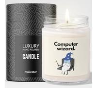Computer Programmer Gift - Luxury Soy Wax Candle - Vanilla, Jasmine, Sugared Almond - Makester