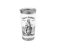Computer Programmer Patron Saint Isidore Computers Code IT Stainless Steel Insulated Tumbler