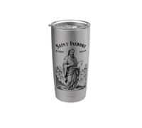 Computer Programmer Patron Saint Isidore Computers Code IT Stainless Steel Insulated Tumbler