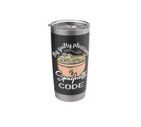 Computer Programming Spaghetti Code Programmer Italian Food Stainless Steel Insulated Tumbler