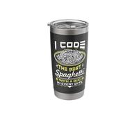 Computer Programming Spaghetti Code Programmer Stainless Steel Insulated Tumbler