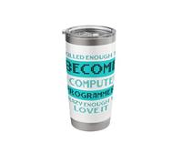 Computer Pun Technology Humor Love Computer Programmer Stainless Steel Insulated Tumbler