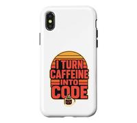 Computer Science Caffeine Coding Instructor Programmer Case for iPhone X/XS