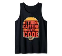 Computer Science Caffeine Coding Instructor Programmer Tank Top