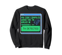 Computer Science Code Compiles When T.A. Detected CS Student Sweatshirt