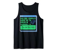 Computer Science Code Compiles When T.A. Detected CS Student Tank Top