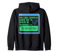 Computer Science Code Compiles When T.A. Detected CS Student Zip Hoodie