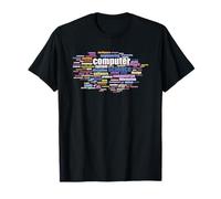 Computer Science Colored Word Cloud Design of Key Terms T-Shirt