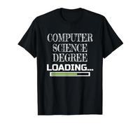 Computer Science Degree Loading CS School Major Value Graphic T-Shirt, Men, Black, S