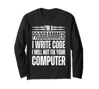 Computer Science IT Support Computer Programming Languages Long Sleeve T-Shirt