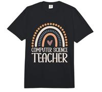 Computer Science Teacher Boho Rainbow Teacher Comfort Colors Adult Heavyweight T-Shirt