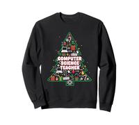 Computer Science Teacher Christmas Tree Lights Womens Mens Sweatshirt