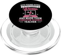 Computer Science Teacher Code Best Women Computer Science PopSockets PopGrip for MagSafe