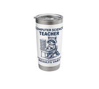 Computer Science Teacher Raccoon World's Most Patient Human Stainless Steel Insulated Tumbler