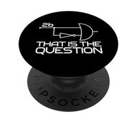 Computer Science To Be Or Not To Be 2b || !2b Boolean Logic PopSockets Adhesive PopGrip