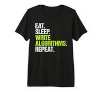 Computer Scientist Eat Sleep Routine Premium T-Shirt