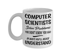 Computer Scientist Mug - Funny Science Novelty Problem Solver Coffee Cup - Gag Joke Present (15oz)