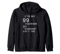 Computer security. Cyber security. Weak Password Funny Zip Hoodie