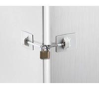 Computer Security Products Refrigerator Door Lock with Padlock - White
