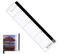 Computer Side Note Holder, Computer Message Board Side Clip, Computer Side Holder for Sticky Notes, Removable Design Reminder Pad Sidewalls for Most Cabinets, Computer Monitors and Bil