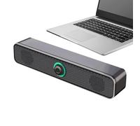 Computer Speaker - PP 32x6x6.5cm | USB Powered Stereo Soundbar, Deep Bass Loud Audio Speaker Bar | For Monitor Office Desk Tablet Projector Classroom TV Music Use