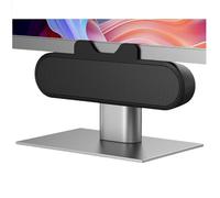 Computer Speakers for Desktop PC, Loud Sound Monitor Speakers Volume Control Easily Clamps to Monitors, with USB C to USB Adapter