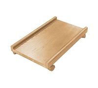 Computer Stands CPU Stand PC Cart Holder PC Case Rack with Locking Caster Wheels CPU Case Protecting Shelf Under Desk （Brown Or Solid Color） Platforms (Color : Brown) (Primary Color)