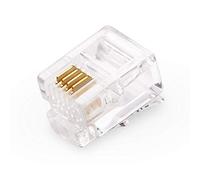 Computer switching router LLD RJ11 Modular Plug Telephone Connector (1000pcs in one packaging, the price is for 1000pcs) Modular network crimping tool for network connecto