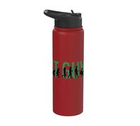Computer Technical Support Evolution of the IT Guy Stainless Steel Insulated Water Bottle