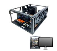 Computer Test Bench - Metal Airflow Cooling Structure, Motherboard Mounting, Fan Installation Bracket System, Overclock Performance Hardware Holder | for Technician Assembly Station Desktop H