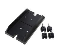 Computer Tower Desktop ATX-Case, CPU Steel Rolling Stand, Adjustable Mobile Cart Holder with Locking Caster Holder Cart