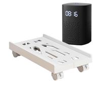 Computer Tower Stand - Adjustable CPU Holder with Rotating , Telescopic Desktop Trolley | Basic Organizer for PC, Mobile Printer Stand with Wheels, Shelf Frame De