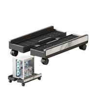 Computer Tower Stand,Adjustable Portable Shelf with Brake Wheels,Computer Tower Cart - for Home Workplace Laptop Monitor Game Room Storage Floor