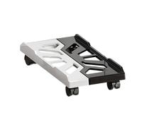 Computer Tower Stand Metal Rolling Holder Adjustable Mobile CPU Under Desk Towers for Most PC Adjustable Mobile CPU with Casters Wheel