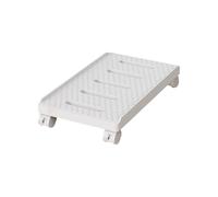 Computer Tower Stand Mobile CPU Stand with Rolling Caster Wheels PC Tower Stand Holder for Gaming PC Case White