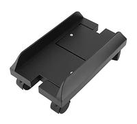 Computer Tower Stand, Ventilated Adjustable Mobile CPU Stand with 4 Rolling Caster Wheels Extendable Removable Computer Mobile Cart Holder Fits Most PC Gaming Case Home Office - Black