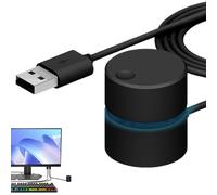 Computer Volume Control Knob - 1.50 Inches ABS Precise Adjustment Button | Anti-Slip Extended Cable Controller, Desktop Audio Knob For PC Computer, Game, Home Study, Music, And Office Work