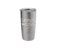 Computer Whisperer Funny IT Tech Geek Support Humor Nerd Stainless Steel Insulated Tumbler