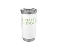 Computer Whisperer Funny IT Technician Nerd G eeky Tech Stainless Steel Insulated Tumbler