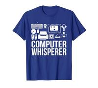 Computer Whisperer IT Tech Support Nerds Geek Computer T-Shirt, Men, Royal Blue, 3X-Large