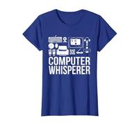 Computer Whisperer IT Tech Support Nerds Geek Computer T-Shirt, Women, Royal Blue, 3X-Large
