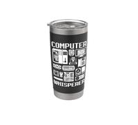 Computer Whisperer Technical IT Support Sysadmin Costume Stainless Steel Insulated Tumbler